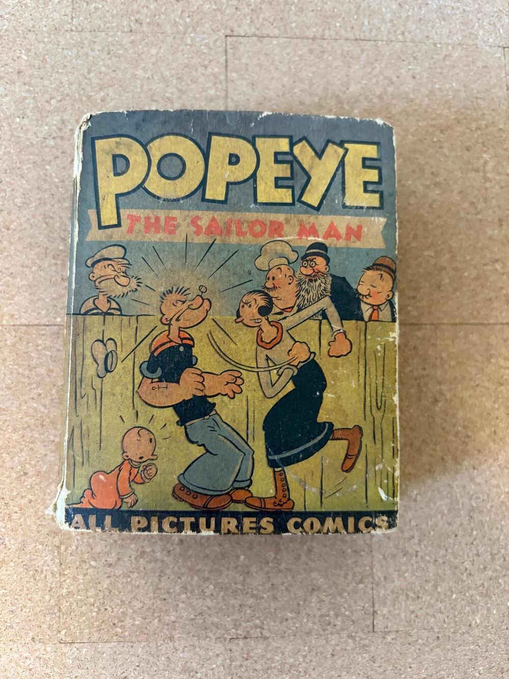 Vintage Popeye Better Little Book #1422 Whitman Hardcover Cartoon Collectible